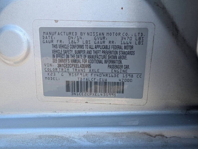 2014 Nissan Versa Note S Plus