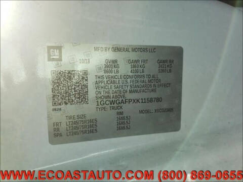 2019 Chevrolet Express 2500