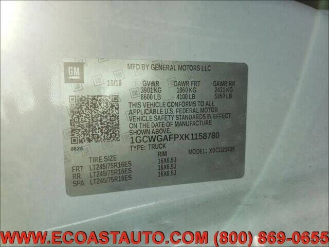 2019 Chevrolet Express 2500