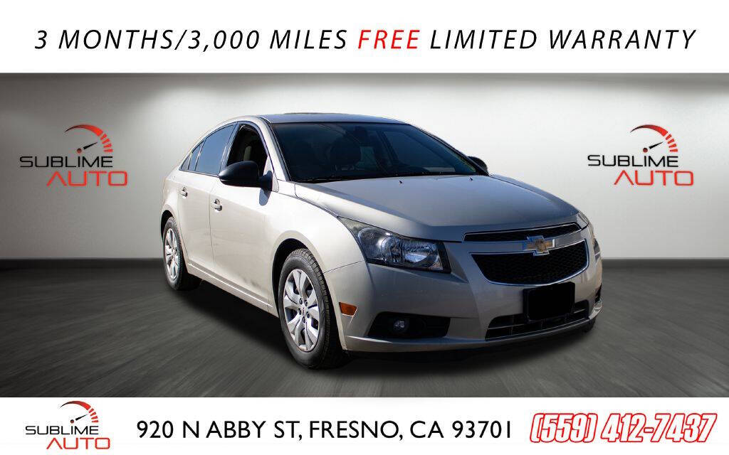 2014 Chevrolet Cruze for sale at SUBLIME AUTO in Fresno, CA