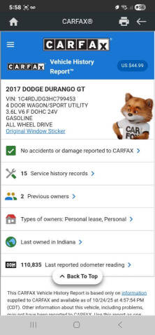 2017 Dodge Durango GT