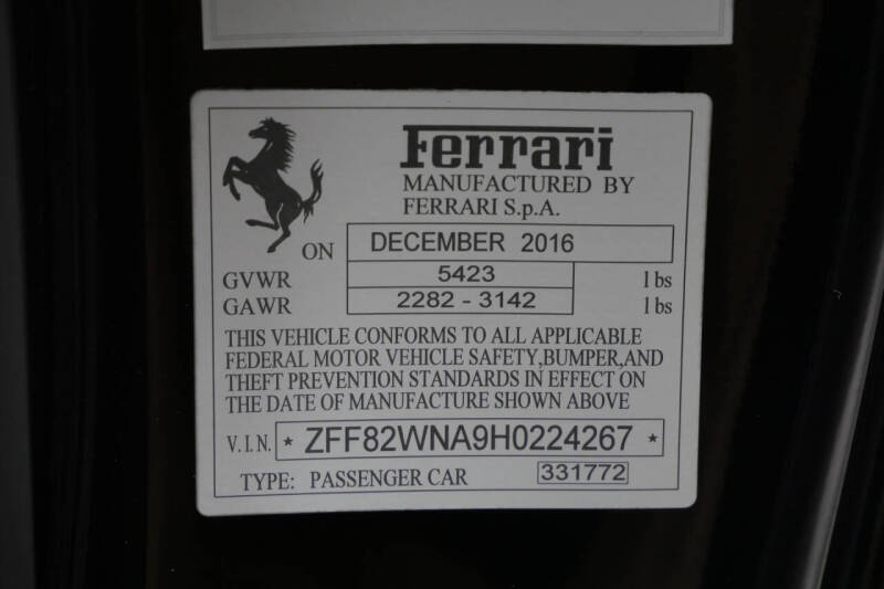 2017 Ferrari GTC4Lusso