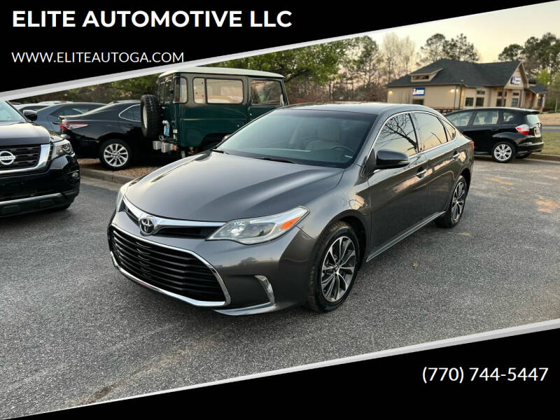 2016 Toyota Avalon for sale at ELITE AUTOMOTIVE LLC in Alpharetta GA