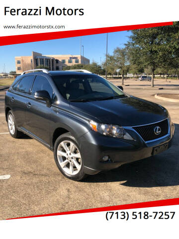 2011 Lexus RX 350 for sale at Ferazzi Motors in Sugar Land TX