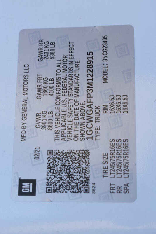 2021 Chevrolet Express 2500