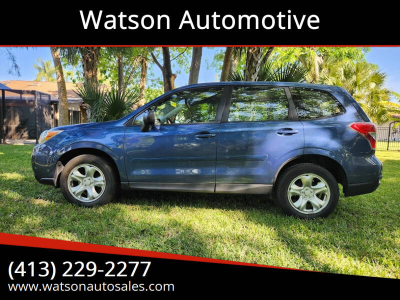 2014 Subaru Forester for sale at Watson Automotive in Sheffield MA