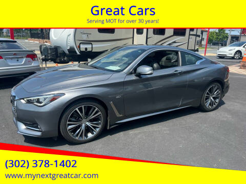 2019 Infiniti Q60 for sale at Great Cars in Middletown DE
