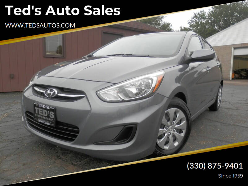 2017 Hyundai Accent for sale at Ted's Auto Sales in Louisville OH