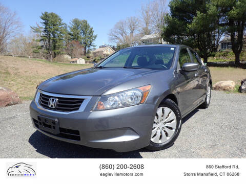 2008 Honda Accord for sale at EAGLEVILLE MOTORS LLC in Storrs Mansfield CT