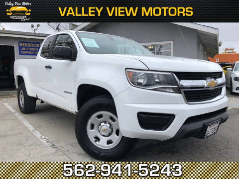 2016 Chevrolet Colorado for sale at Valley View Motors in Whittier CA