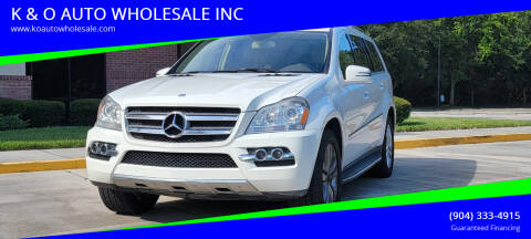 2011 Mercedes-Benz GL-Class for sale at K & O AUTO WHOLESALE INC in Jacksonville FL