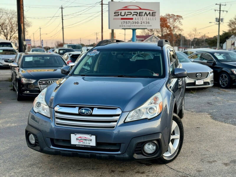 2014 Subaru Outback for sale at Supreme Auto Sales in Chesapeake VA