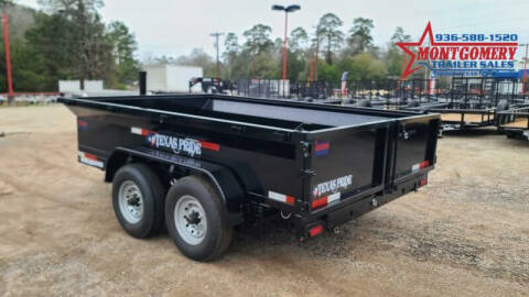 2024 Texas Pride Trailers 7'x12'x2' DUMP TRAILER BUMPER  for sale at Montgomery Trailer Sales in Conroe TX