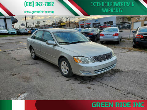 2001 Toyota Avalon for sale at Green Ride Inc in Nashville TN