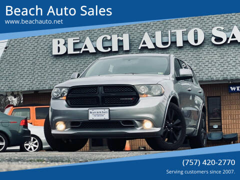2013 Dodge Durango for sale at Beach Auto Sales in Virginia Beach VA