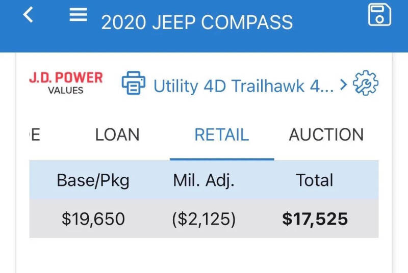 2020 Jeep Compass Trailhawk