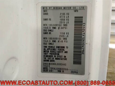 2020 Nissan NV200 SV