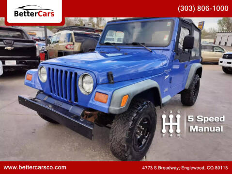 1997 Jeep Wrangler for sale at Better Cars in Englewood CO