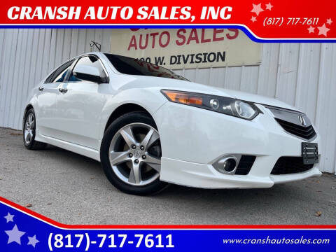 2012 Acura TSX for sale at CRANSH AUTO SALES, INC in Arlington TX