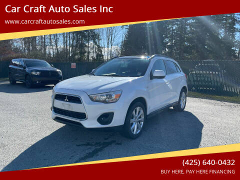 2014 Mitsubishi Outlander Sport for sale at Car Craft Auto Sales Inc in Lynnwood WA