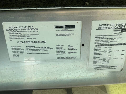 2017 Freightliner MT45 Chassis