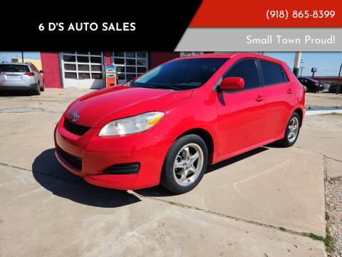 2009 Toyota Matrix for sale at 6 D's Auto Sales in Mannford OK