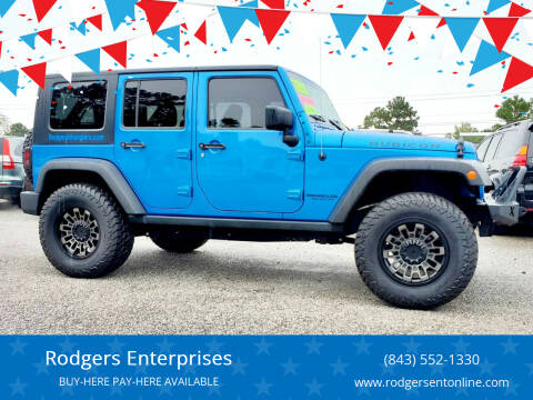 2016 Jeep Wrangler Unlimited for sale at Rodgers Enterprises in North Charleston SC