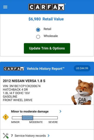 2012 Nissan Versa 1.8 S