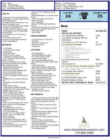 2020 Mercedes-Benz A-Class A 220