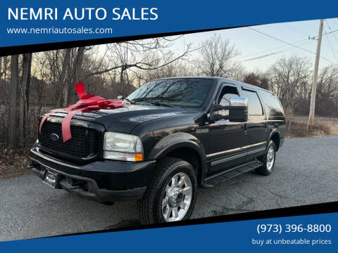 2003 Ford Excursion for sale at NEMRI AUTO SALES in Dover NJ