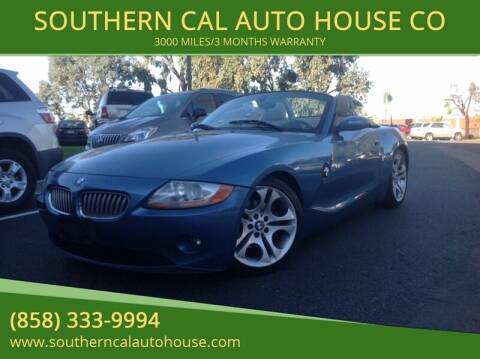 2003 BMW Z4 for sale at SOUTHERN CAL AUTO HOUSE CO in San Diego CA