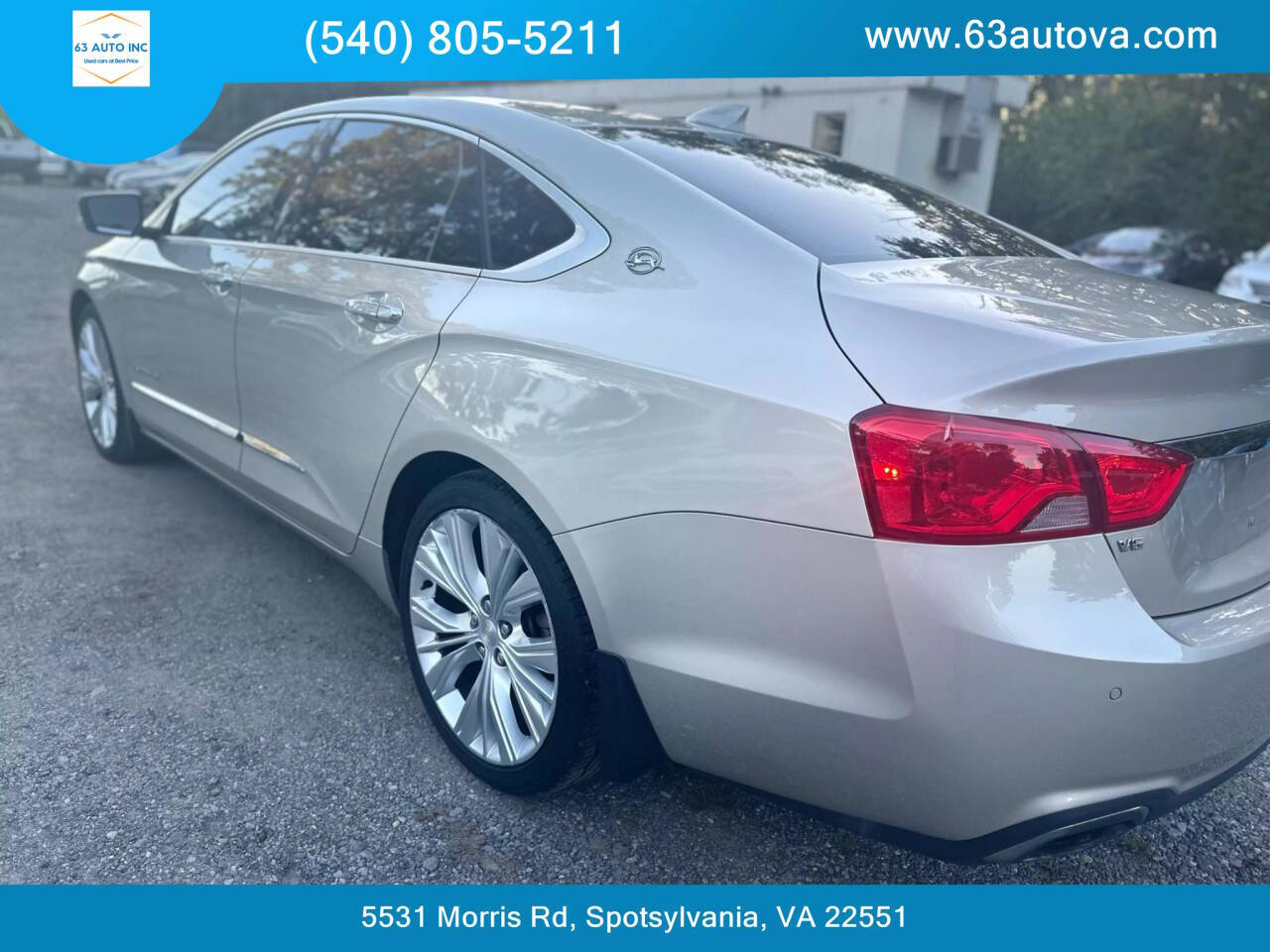 2015 Chevrolet Impala for sale at 63 Auto Inc in Spotsylvania, VA