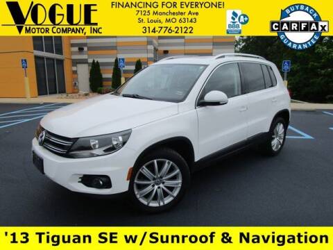 2013 Volkswagen Tiguan for sale at Vogue Motor Company Inc in Saint Louis MO