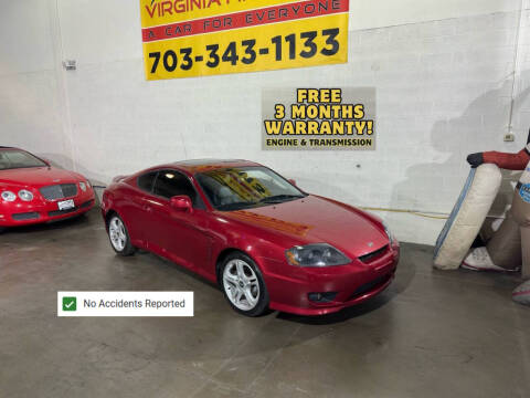 2005 Hyundai Tiburon for sale at Virginia Fine Cars in Chantilly VA