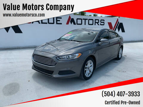 2013 Ford Fusion for sale at Value Motors Company in Marrero LA