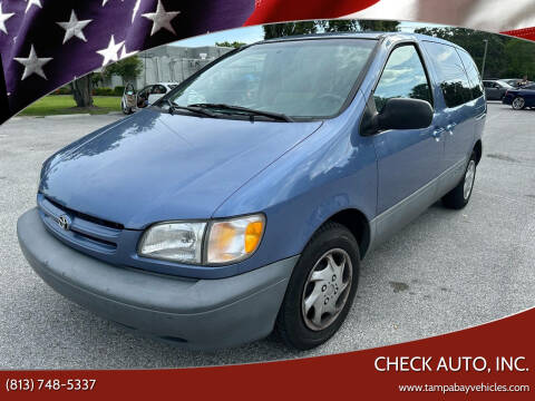 1999 Toyota Sienna for sale at CHECK AUTO, INC. in Tampa FL