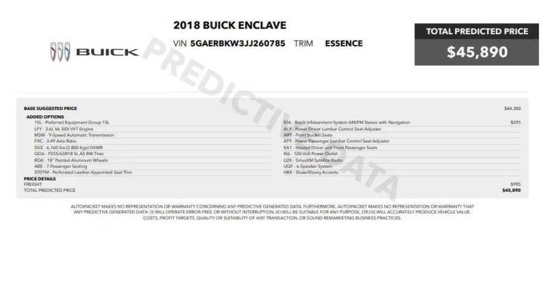 2018 Buick Enclave Essence