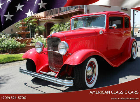 1932 Ford Victoria for sale at American Classic Cars in La Verne CA