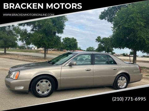 2002 Cadillac DeVille for sale at BRACKEN MOTORS in San Antonio TX