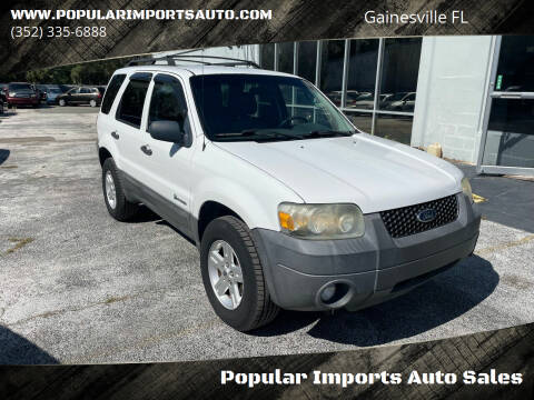 2007 Ford Escape Hybrid for sale at Popular Imports Auto Sales in Gainesville FL