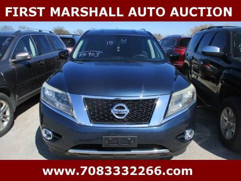2015 Nissan Pathfinder for sale at First Marshall Auto Auction in Harvey IL