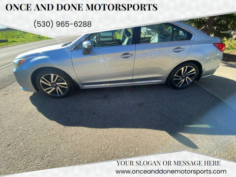 2017 Subaru Legacy for sale at Once and Done Motorsports in Chico CA
