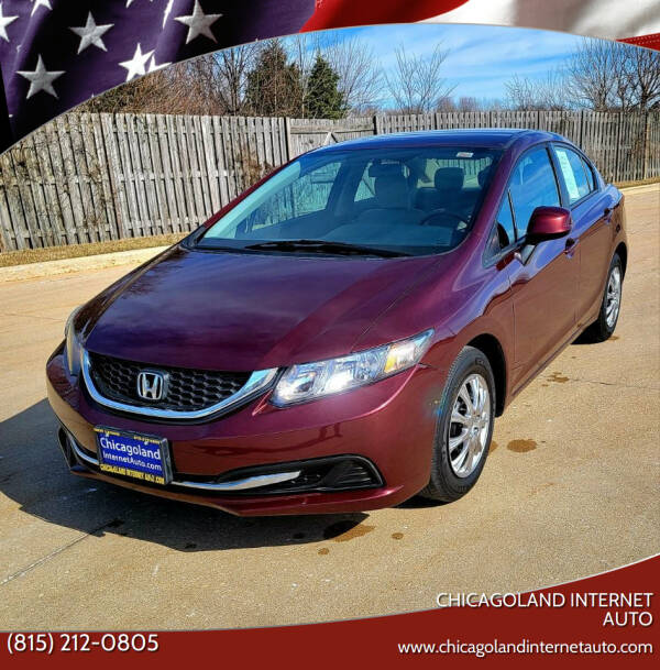2013 Honda Civic for sale at Chicagoland Internet Auto - 410 N Vine St New Lenox IL, 60451 in New Lenox IL