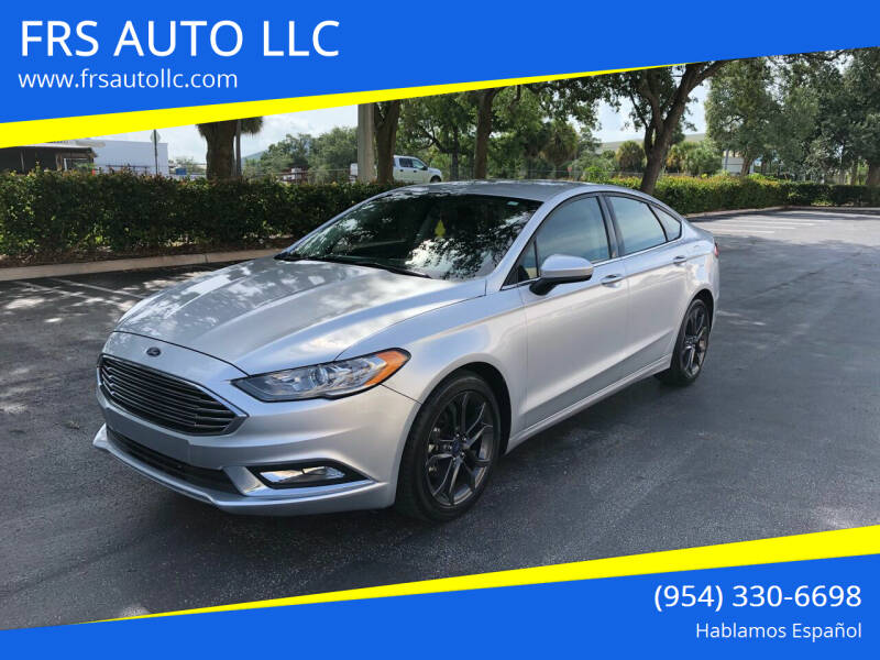 2018 Ford Fusion for sale at FRS AUTO LLC in West Palm Beach FL