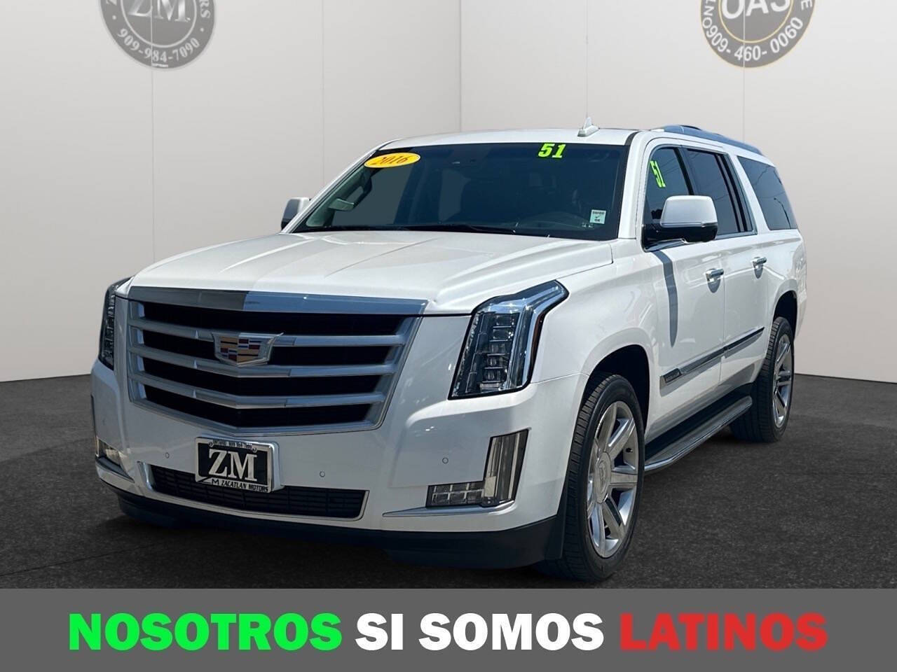 2016 Cadillac Escalade ESV for sale at Zacatlan Motors in Ontario, CA