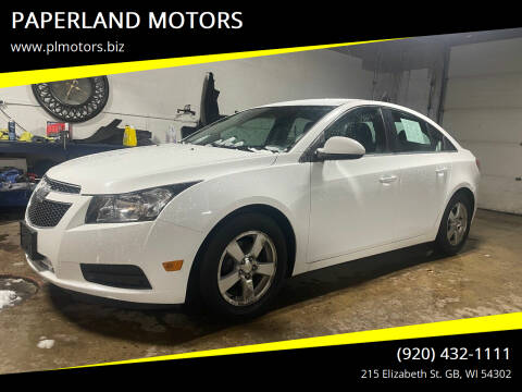 2014 Chevrolet Cruze for sale at PAPERLAND MOTORS in Green Bay WI