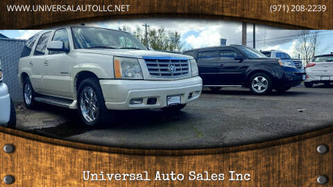 2005 Cadillac Escalade for sale at Universal Auto Sales Inc in Salem OR