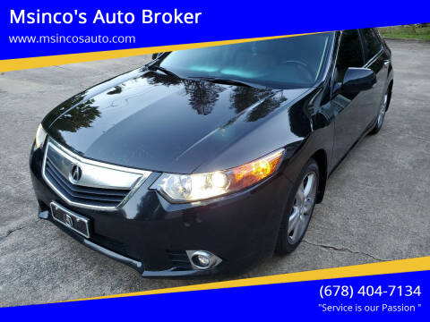 2011 Acura TSX for sale at Msinco's Auto Broker in Snellville GA