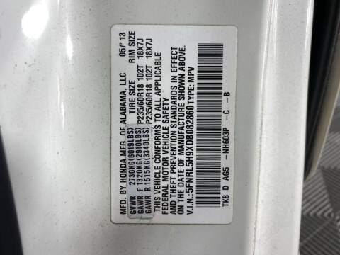 2013 Honda Odyssey Touring