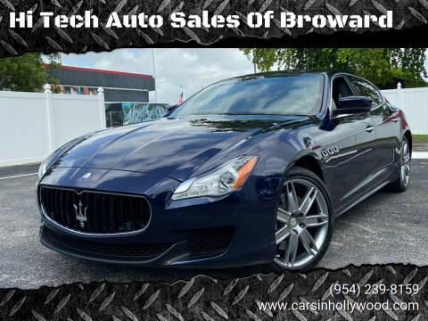 2014 Maserati Quattroporte for sale at Hi Tech Auto Sales Of Broward in Hollywood FL